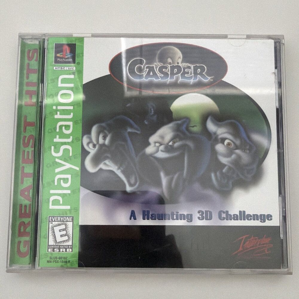 Casper (Sony PlayStation 1, 1996) Complete Tested & Works